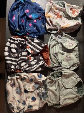 Cloth baby Diapers size 2 - Assorted Prints